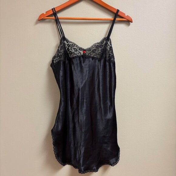Vintage Victorias Secret Womens Slip Dress Size Small Cami Satin Lace Flirty Y2K - Picture 1 of 12